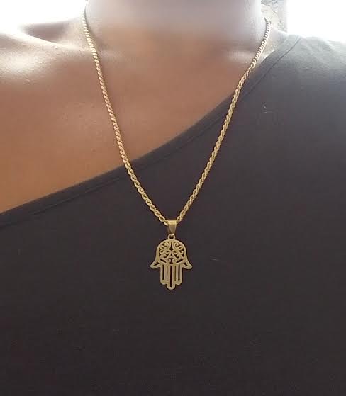 Pendentif Main de Fatma (Avec Chaîne)