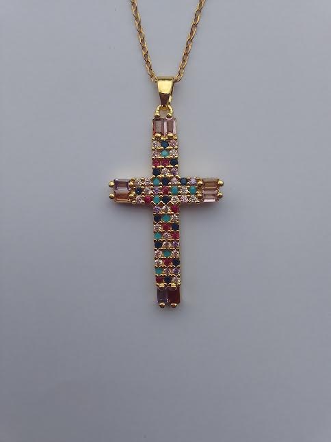 Pendentif Croix Magie (Avec Chaîne)