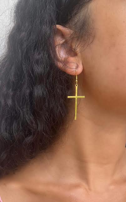 Boucles d'oreilles croix