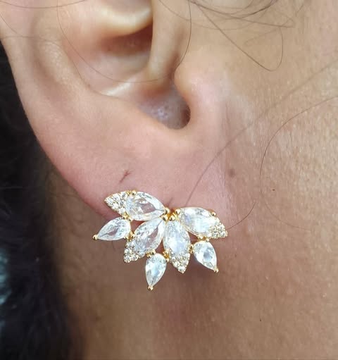 Boucles Floral Cristaux