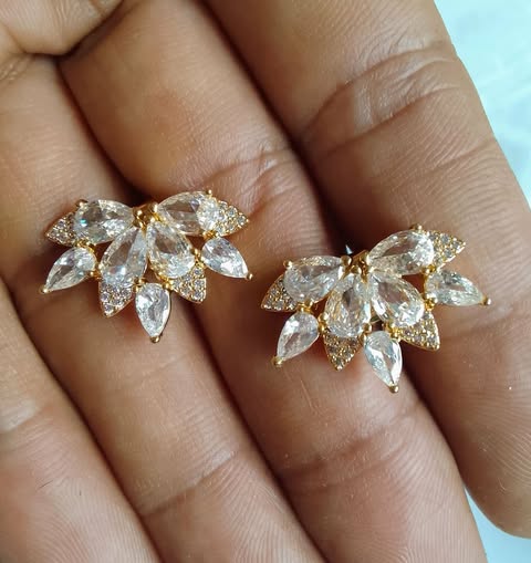 Boucles Floral Cristaux