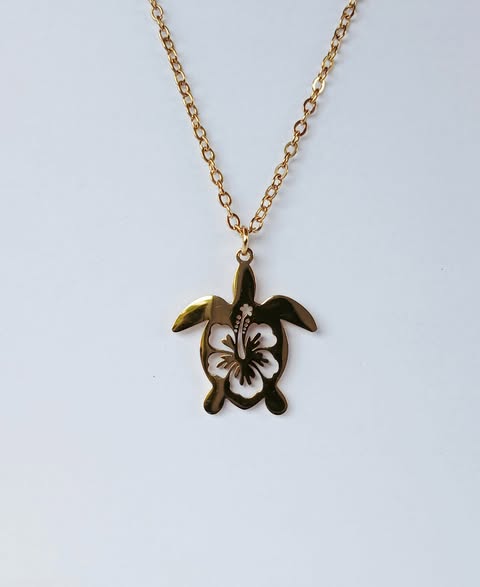 Collier Tortue Hibiscus