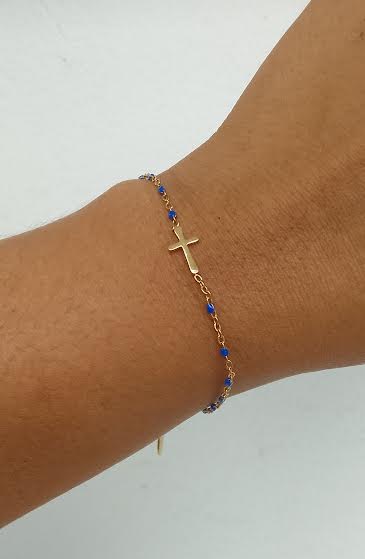 Bracelet Perles Croix