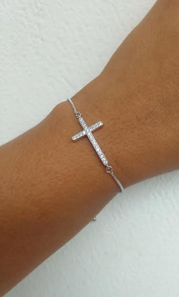 Bracelet Croix Zircon