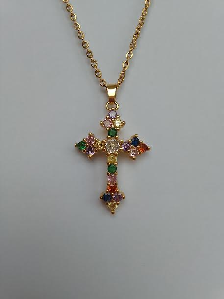 Pendentif Croix Mystique (Avec Chaîne)