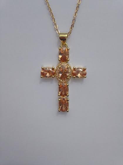 Pendentif Croix Harmonie (Avec Chaîne)