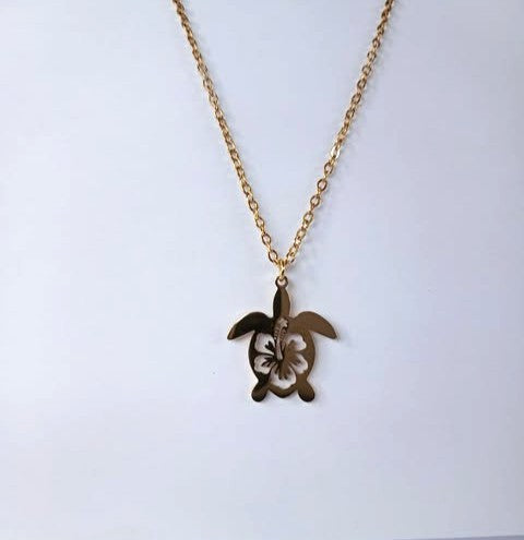 Collier Tortue Hibiscus