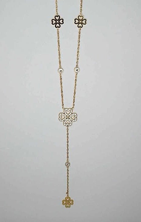 Collier en Y Trèfles