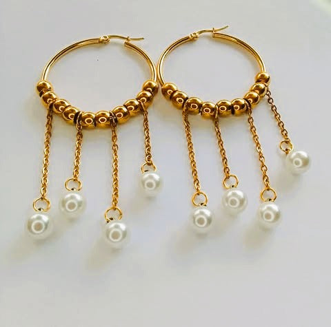 Créoles 4 perles