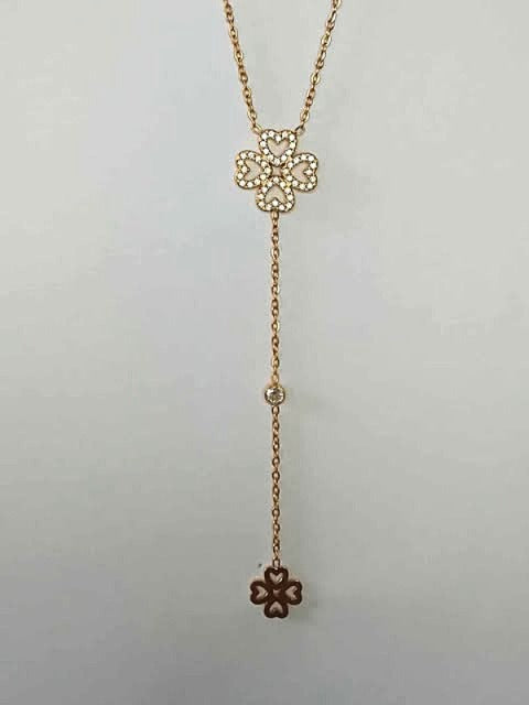 Collier en Y Trèfles