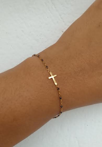 Bracelet Perles Croix