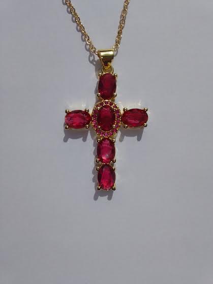 Pendentif Croix Harmonie (Avec Chaîne)